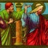 Carte postale : Les Juifs lapident Jésus. Édition Vereniging der Katholieke perswerken © coll. Gérard Silvain, publiée dans P. PIERRET, G. SILVAIN, op. cit., p. 176
